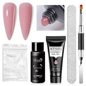 Quick Extension Gel Nail Polish Set, 1 Set Finger Prolong Construct Hard Gel & Tool Accessories, Nail Art & Nail Polish Supplies, Manicure Brush, Nail Extensions, Smooth Nail Drill Set, Poly Gel Kit, Nail Tech Supplies, Polygel Nail Kit