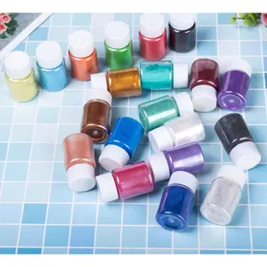 32 Colors Mica Powder Set for Epoxy Resin Candles Crafts & Cosmetics Sparkling Shine Safe Easy to Use Powder Kit