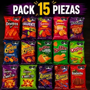 15 Mexican Chips Variety Pack