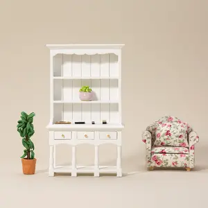 1:12 Miniature Storage Cabinet Dollhouse Tiny Model Furniture Mini Cabinet Decor Gift Christmas Easter New Year