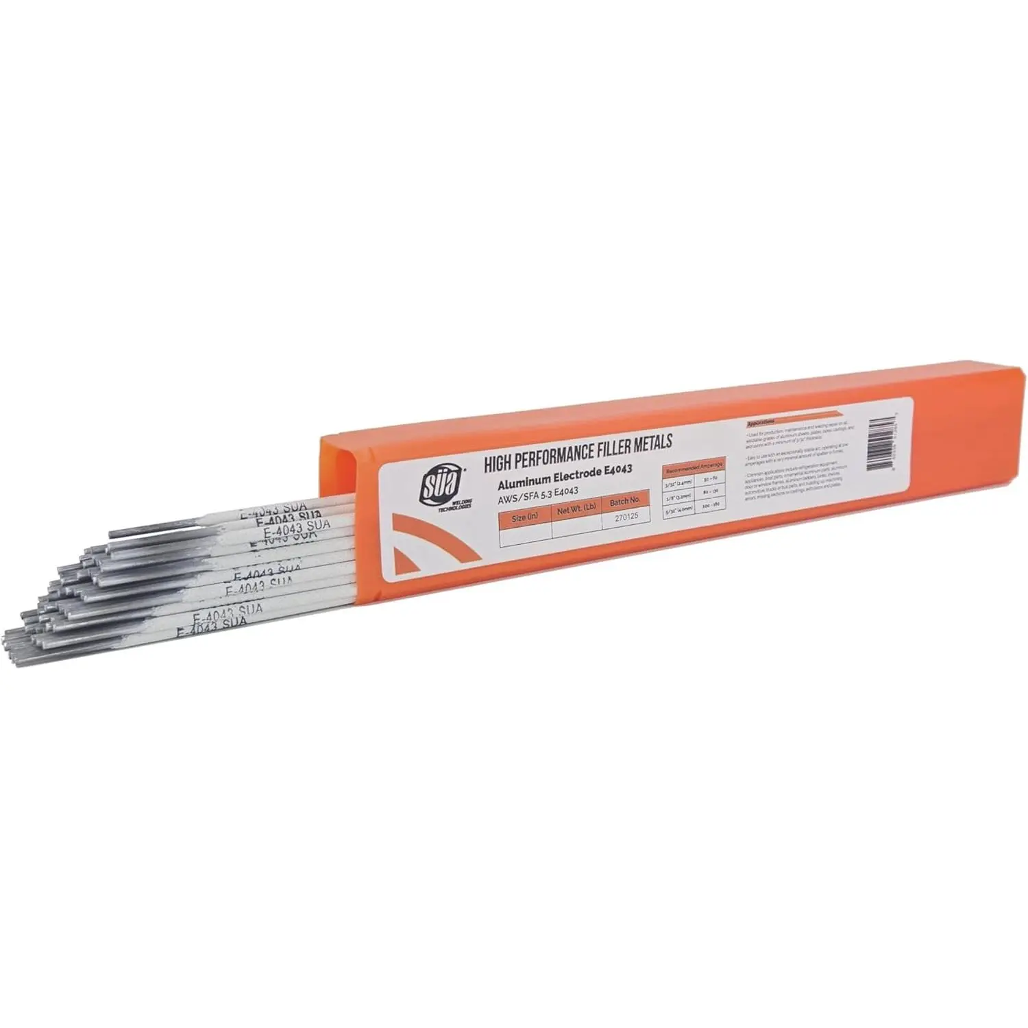 SÜA - Aluminum E4043 Stick Electrode Rod 1/8'' x 14'' - (1 Lb)