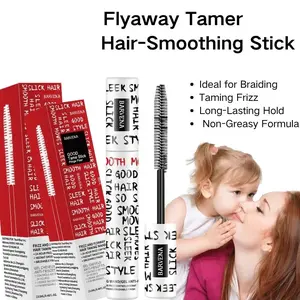 Hair Finishing Stick 2 Pack for Small Broken Hair Cream/Gel for Women Naturally Refreshing, Non-Greasy and Non-Sticky Frizz & Flyaway Hair Taming Wand Styling Wax（0.46FL.Oz ）for Women, Children, and Adults — Controls Frizz,Hair Finishing Stick