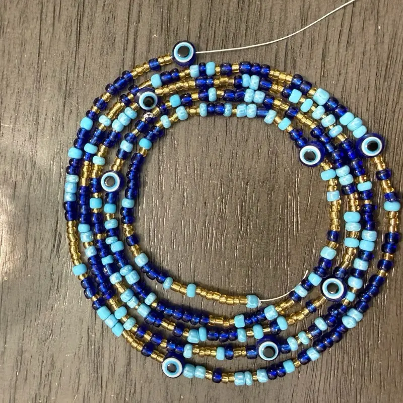 Eye Catching tie on waist beads