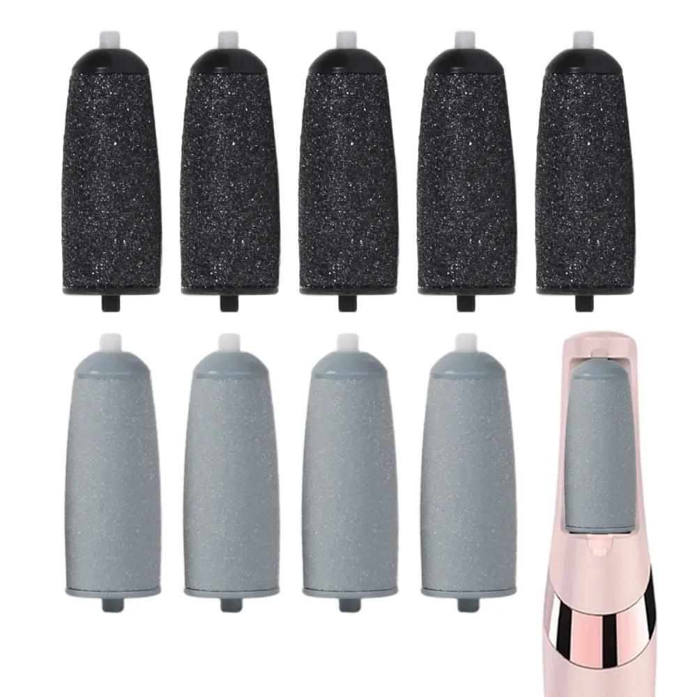 9pcs Pedicure Replacement Heads for Perfect Pedicure, Power Tool Foot File, Pedicure Replacement Roller Heads, Perfect Pedicure Tool for Perfect Pedicure(Pedicure Tools Not Included)