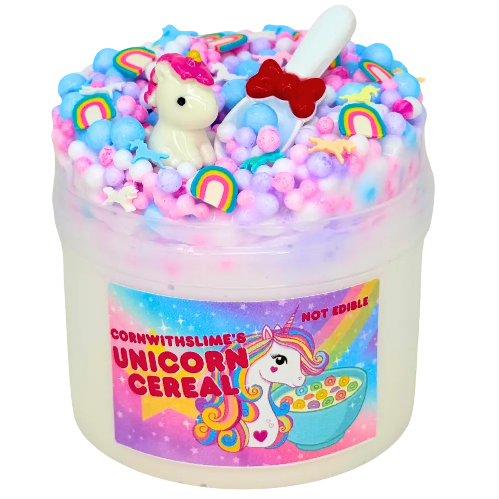 Unicorn Cereal 8oz Slime Floam Texture Scented Fruity Pebbles Cereal