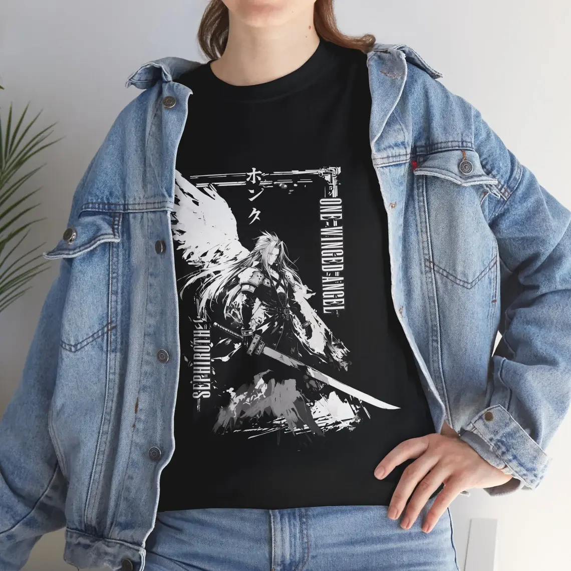 FINAL FANTASY 7 Sephiroth Anime T Shirt | Unisex Softstyle Tee | Gaming Streetwear Graphic T-Shirt | Gifts for Gamers Stylish Japanese Shirt