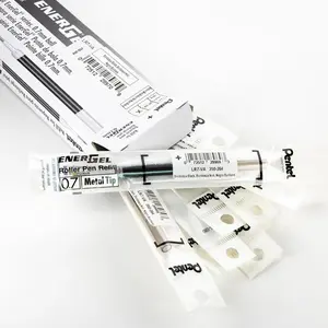 Pentel EnerGel Liquid Gel Writing Pen Refill Ink - 0.7mm Medium Metal Tip, Bordeaux Black, Fast Drying, Smooth Writing