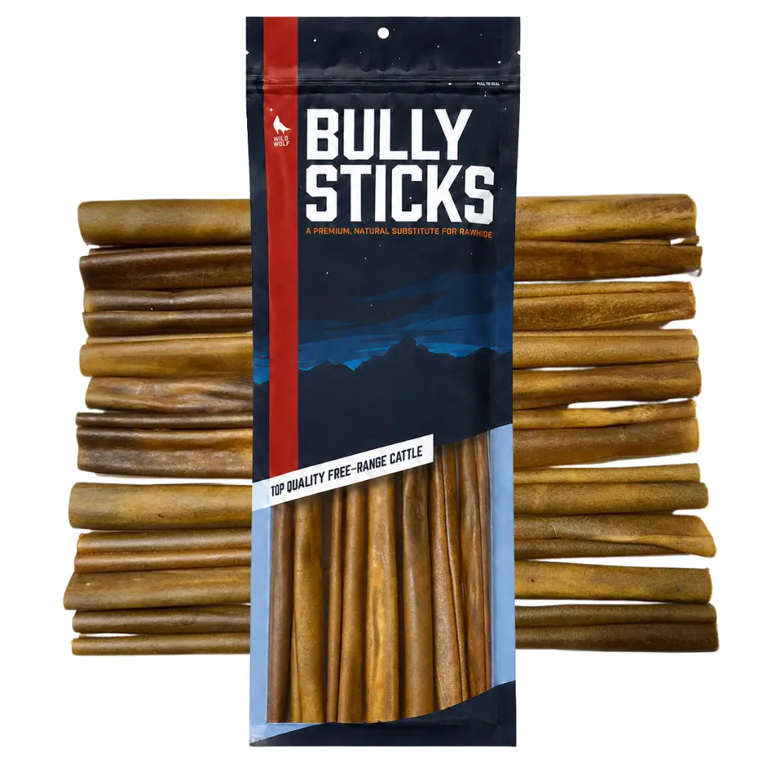 12-inch CollaBully Sticks (12 Pack) Part Bully Stick and Part Collagen Stick - Double The Flavor and Nutrients - 100% Natural Dog Chew Treat