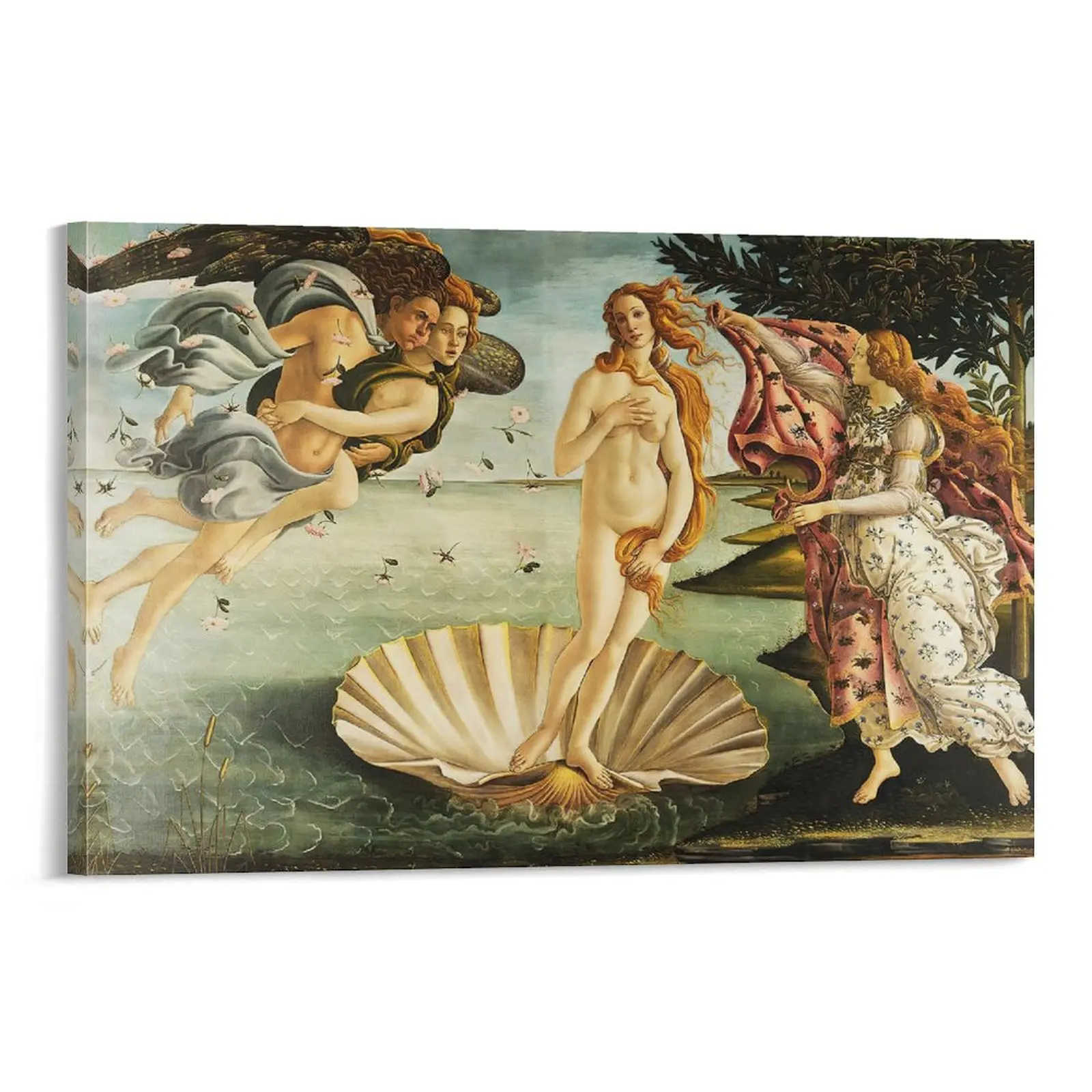 Sandro Botticelli's The Birth of Venu's Wall Art! A Renowned Renaissance Fine Art Oil Painting, Now Available As Modern Canvas Wall Art. Poster Canvas Wall Art For Bedroom Decor Bar Office Room Decor Gift
