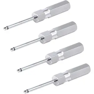 4pcs Screwdriver Valve Stem Core Remover, Compatible With Schrader Valve