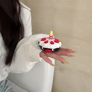 AirPods 4/Pro | Silicone Penguin Cake | Cute Design | Best Friend Gift | Suitable for AirPods 1 2 3 4 Pro Pro2