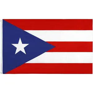 Puerto Rico Flag 3x5 Foot Puerto Rican National Flags with Brass Grommets 3 X 5 Ft