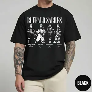 Vintage 90s Sabres Ice Hockey Comfort Color Pepper Shirt, Retro Hockey Crewneck, Ice Hockey Tshirt