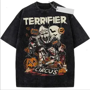Terrifier Shirt, Halloween Shirt, Horror Shirt, Vintage T-Shirt, Women Man Streetwear Menwear Top Womenwear
