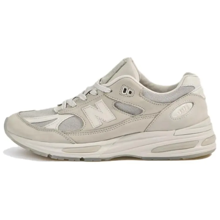 New Balance 991v2 Stone Island X Made In England Ghost Pack Beige' Versatile Comfort Low Top Running Shoes Unisex White U991SE2