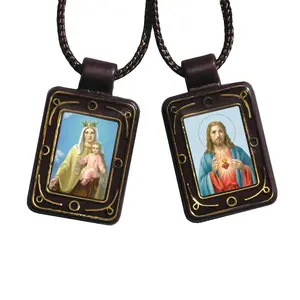 Sacred Heart/Our Lady of Mt. Carmel Moulded Scapular