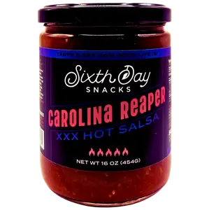 Sixth Day Snacks Carolina Reaper XXX Hot Salsa (16 oz.)