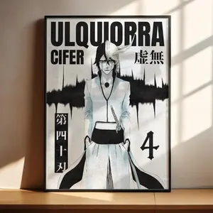 [Sale Up To 50%] Bleach Anime Poster - Ulquiorra Cifer Art Print Anime Gifts