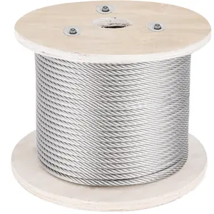 VEVOR 316 Stainless Steel Wire Rope Cable, 5/32", 1x19, 500 ft reel