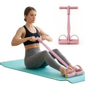 6-Tube Elastic Pedal Puller, Multifunction Tension Resistance Band, Portable Home Gym Workout Equipment for Sit-Up, Yoga & Full-Body Training
