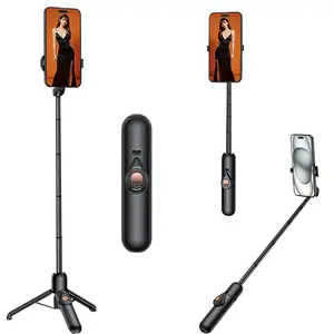 2026 New Mini 360° Rotatable Selfie Stick with Reinforced Tripod Support, Small & Portable Design, Wireless Remote, Tripod for iPhone & Android, Suitable for Outdoor & Beach Venues