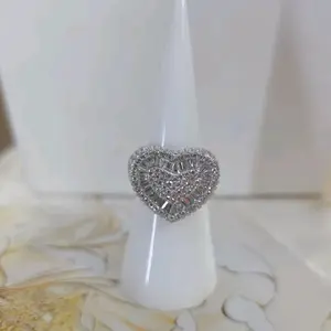 Anillo prinsesa plata Italiana 925 con rodium con Cristal primium