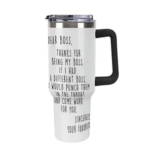 Dear Boss Tumbler, 40oz Coffee Tumbler,Boss Appreciation Gift,Boss Birthday Gift,Boss Christmas Gift,Dear Boss Tumbler Gift for Best Boss Friend Funny for Gift Favorite Coworker Supervisor Gift Colleague Tumbler Humorous