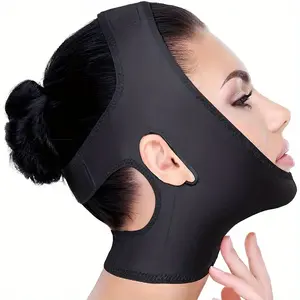 V-Line Face Shaper & Chin Lift Strap - Slimming Facial Contouring Band, Anti-Wrinkle Neck Wrap with Breathable Fabric, Comfort Fit, Unscented