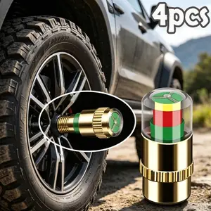 4pcs car tire pressure monitoring valves, car pressure monitoring valve stems, tire pressure monitoring valve stem caps, Car Parts, Auto Parts for small and medium-sized cars, motorcycles, and bicycles