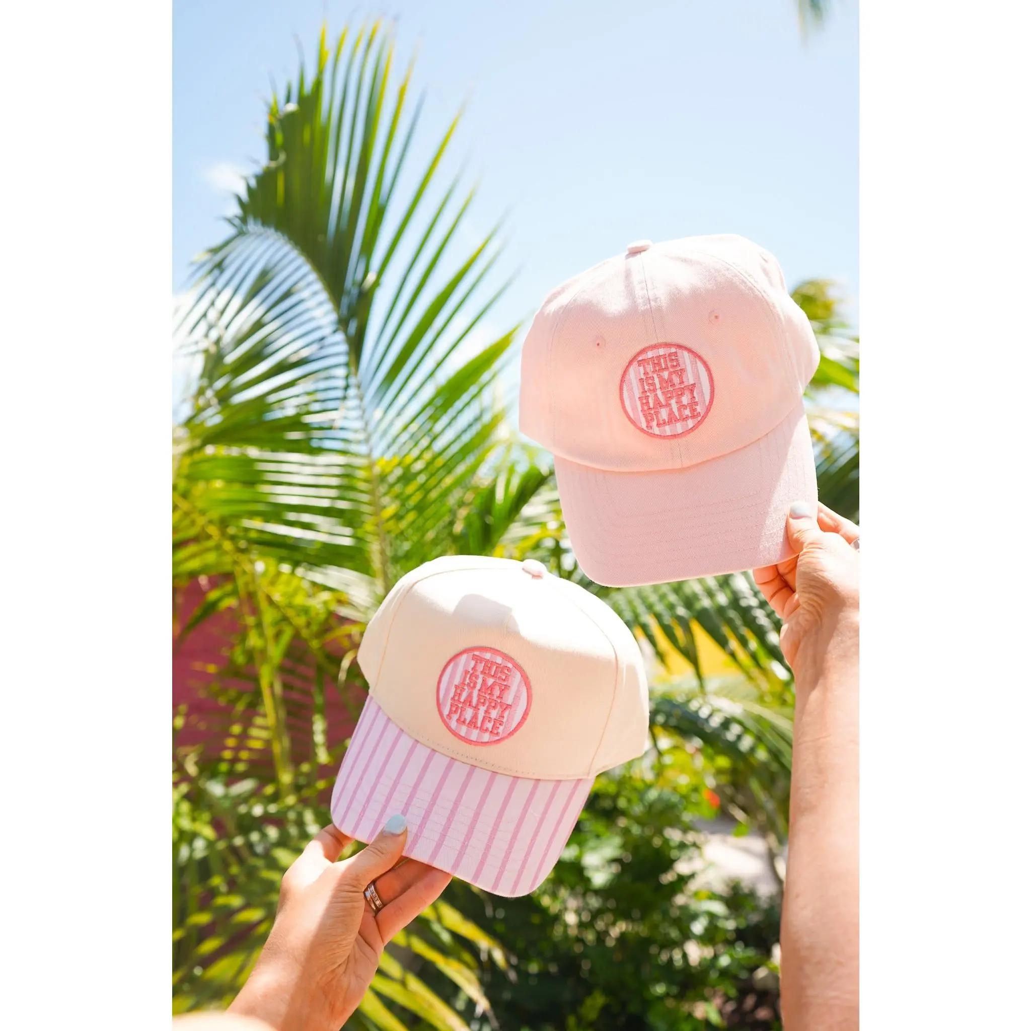 This Is My Happy Place Patch Hat | Trendy Trucker Hat for Women | Cute Dad Cap | Customizable Beach Lake Mountain Hat | Lightweight Everyday Wear | Gift for Her Vibe Seasonal Tones Bucket Hat