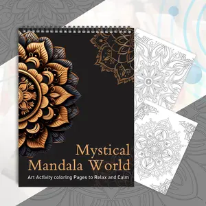 Mandala Pattern Coloring Book, 24 Original Patterns Mandala Coloring Book, DIY Painting Supplies for Adults & Teens, Art Activity Coloring Pages, Perfect Gift for Birthdays, Relax And Calm
