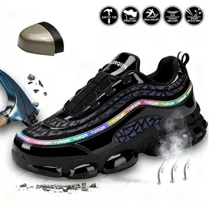 Steel Toe Safety Shoes for Men and Women, Lightweight Composite Toe Non Slip Work Sneakers, Indestructible Protective Footwear