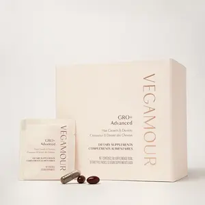 Vegamour GRO+ Advanced Hair Growth & Density Supplements | MD-Formulated Dual-Pill System, Reduces Hair Shedding, Promotes Fuller, Thicker Hair in 30 Days, Vegan