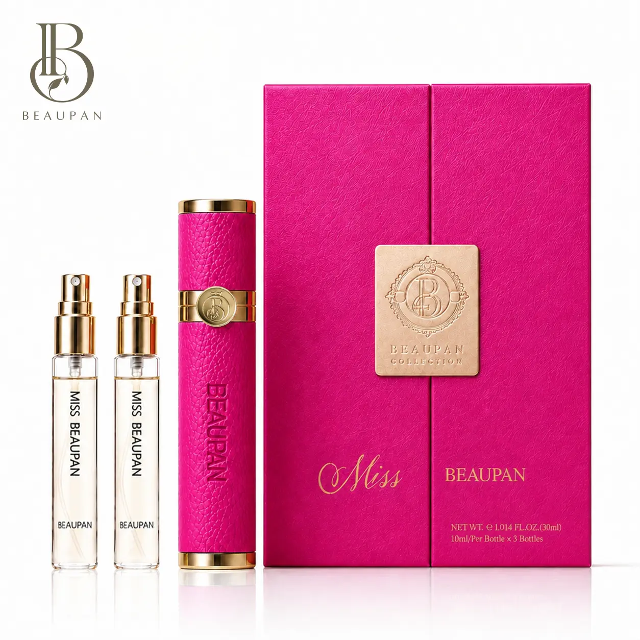 MISS BEAUPAN Women's Long-Lasting Fresh Floral Chypre EDP - 30ml (1-1.9 fl oz) Citrus-Infused, Feminine, Chic, Casual, Bundle Fragrance with Sparkling Lemon, Purple Passion Fruit Notes for Adults, Citrus-Infused Women's Fragrance