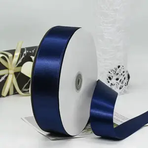 Dark Blue Ribbon - Elegant Satin Finish for Gift Wrapping and Decorations