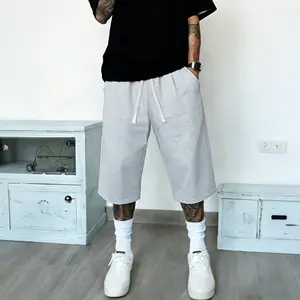 Men’s loose lightweight summer shorts — trendy streetwear brand, athletic style, knee-length/thigh-length, suitable for wearing out