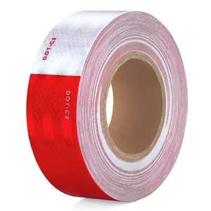 Reflective Tape 2 Inch x 30 Feet White Conspicuity Reflect Waterproof For Trailers,Boats,Signs