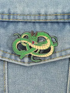 Classic Anime Dragon Ball Shenron Dragon Green DragonLapel Pin,Animated Periphery Collectible Metal Brooch for Backpacks and Clothes, Unisex Daily Wear Accessory Gift