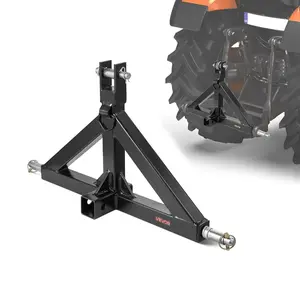 VEVOR 3 Point Hitch Receiver with 2 in Receiver, 3pt Quick Hitch Attachment, 3, 000 lbs Capacity, Heavy Duty Tractor Tow Drawbar Adapter, Compatible with Kubota, Mahindra, John Deere, Massey Ferguson