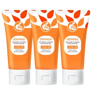 Orange Scented Exfoliator Clear Gel LF16-35 - Gentle Exfoliation for Face & Body, Deep Cleansing, Nourishing & Moisturizing, Suitable for All Skin Types