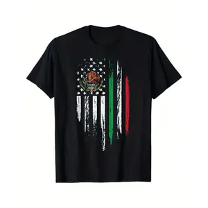 Mexican American Flag Combo Mexico USA Cinco De Mayo Gift T-Shirt