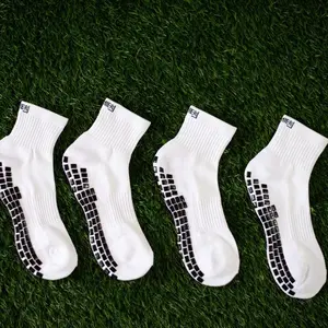 Premier Edge White Ankle Grip Socks