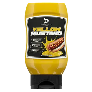 Dragon Dips Yellow Mustard – Zero Sodium + Zero Sugar + Zero Calories – 350g