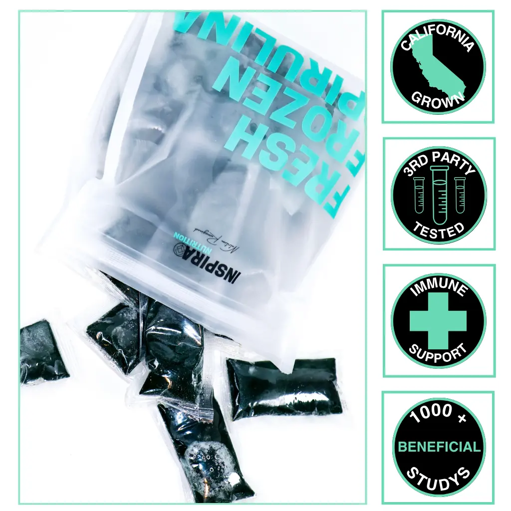 Inspira Spirulina | Raw, flash-frozen spirulina
