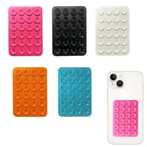 24 Suction Cups Self-Adhesive Silicone Phone Anti-Slip Suction Cup, Durable and Easy to Use, Long-Lasting Grip for Mobile Devices and Power Banks, Phone Suction Pad