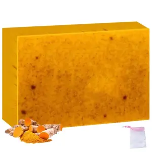 Kojic Acid & Turmeric Soap Bar, Nourishing Cleansing Soap for Smooth Looking Skin,Refreshing Daily Wash for Face and Body, Moisturizing Formula