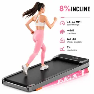【Adjustable Incline JC Walking Pad】2.5HP Portable Treadmill with Incline Under Desk Treadmill, 265lbs Weight Capacity, Remote Control & Wheels for Easy mobility, Dual Shock Absorption System Home Gym Equipment, Low Noise Motor Walking Pad Workout Machine