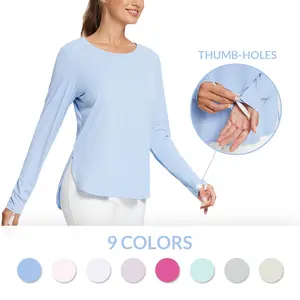 baleaf Women's Sun Shirts UPF 50+ Long Sleeve Hiking Tops Lightweight Quick Dry UV Protection Outdoor Clothing Workout Rash Guard Hiking Fishing Beach
