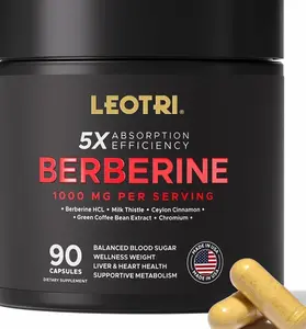 Berberine 1000mg with Ceylon Cinnamon, Chromium & Milk Thistle – GLP-1 Glucose & Metabolic Support Supplement – 90 Capsules, Made in USA