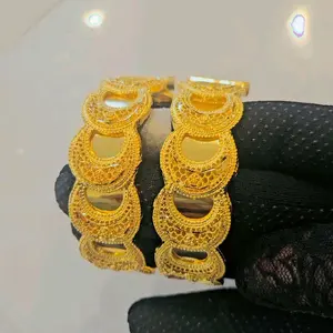 2pcs Gold plated Bangles